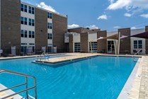 The Osceola Apartments has a large resort style pool great for swimming laps or taking a leisurely swim. 